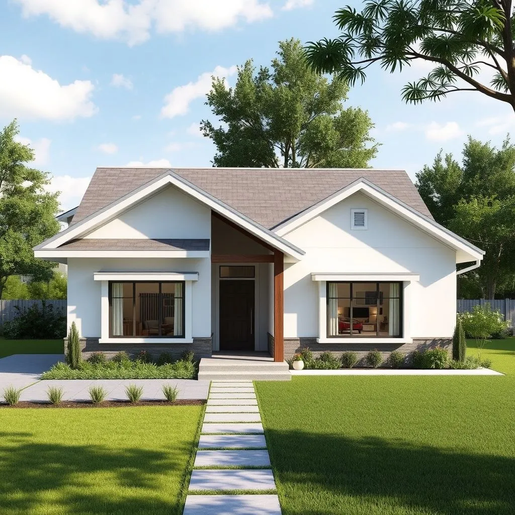 Plan de maison 3 chambres plain pied